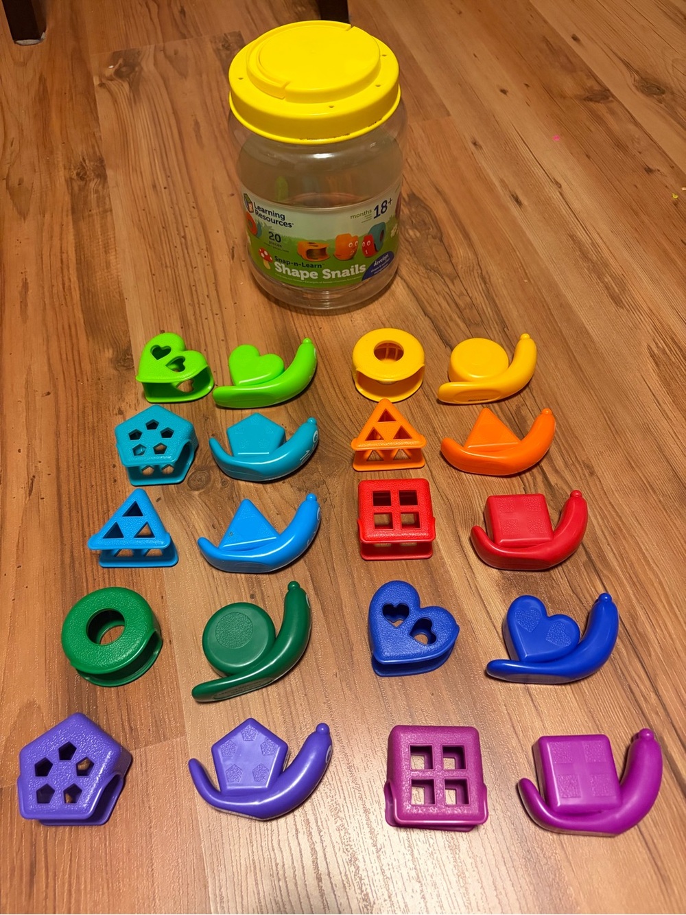 Learning Resources Shape Snails Sorting Set